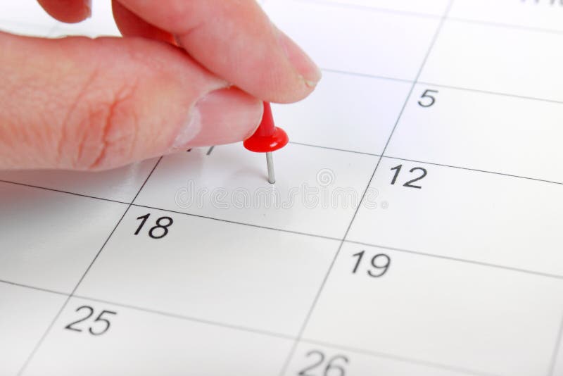 Data importante imagem de stock