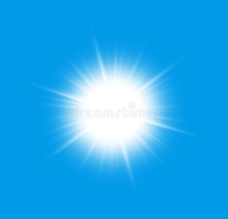 Tät sun till royaltyfri illustrationer