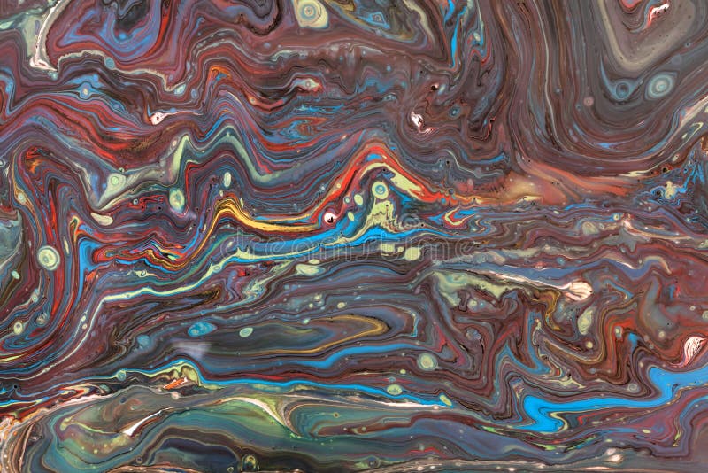 Old marbled paper technique texture. Handmade marbleized effect with acrylic paints. Old marbled paper technique texture. Handmade marbleized effect with acrylic paints