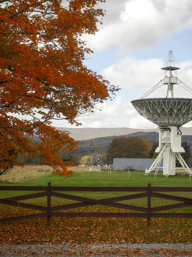 Télescope, observatoire national de radioastronomie de banque verte