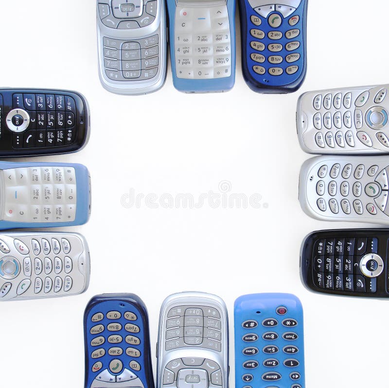 Téléphones portables images stock