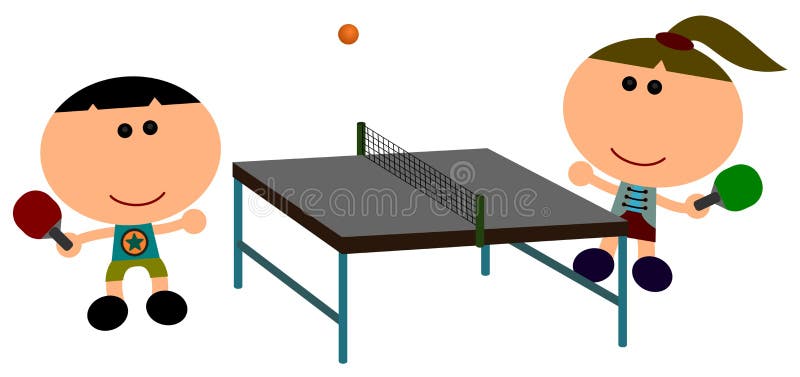 Tênis de tabela ilustração do vetor Tênis de tabela ilustração do vetor