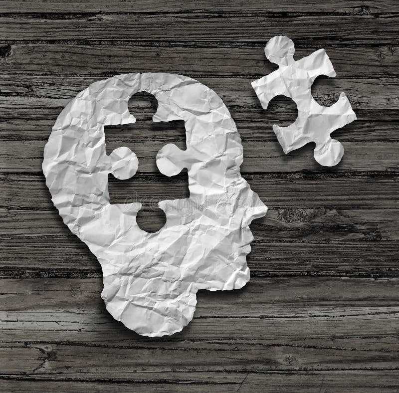 Tête de puzzle illustration libre de droits Tête de puzzle illustration libre de droits
