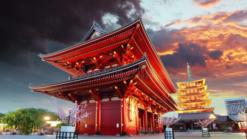 Tóquio - Sensoji-ji, templo em Asakusa, Japão