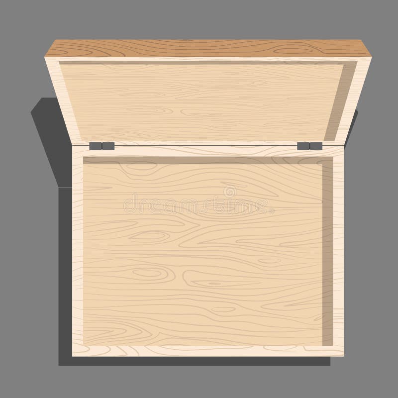Töm den öppna bästa sikten för träasken Fall från bräden Unblo vektor illustrationer Töm den öppna bästa sikten för träasken Fall från bräden Unblo vektor illustrationer