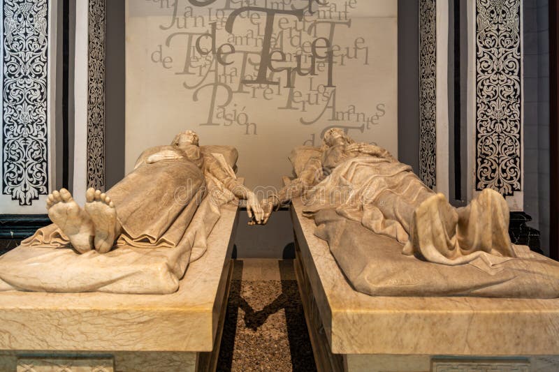 Túmulo dos Amantes de Teruel fotografia de stock