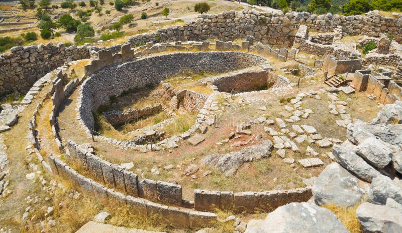 Tomb in Mycenae, Greece - archaeology background. Tomb in Mycenae, Greece - archaeology background