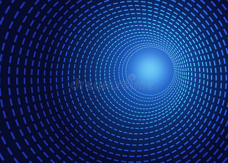 Túnel azul de High Tech del extracto libre illustration Túnel azul de High Tech del extracto libre illustration