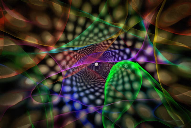 Túnel de luces coloridas libre illustration