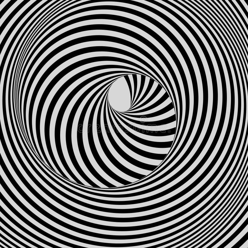 Túnel Fondo geométrico abstracto 3d Diseño blanco y negro Modelo con la ilusión óptica libre illustration Túnel Fondo geométrico abstracto 3d Diseño blanco y negro Modelo con la ilusión óptica libre illustration