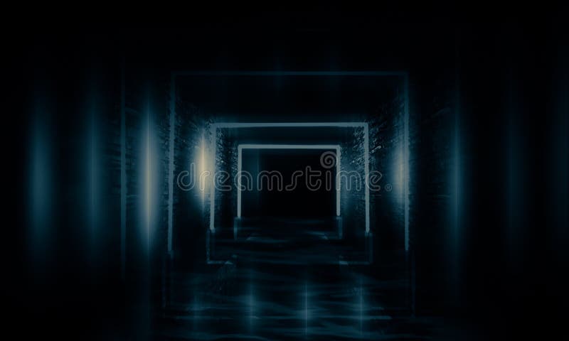 Túnel vacío, viejo abstracto, pasillo, arco, sitio oscuro, iluminación de neón, humo grueso, niebla con humo foto de archivo libre de regalías Túnel vacío, viejo abstracto, pasillo, arco, sitio oscuro, iluminación de neón, humo grueso, niebla con humo foto de archivo libre de regalías