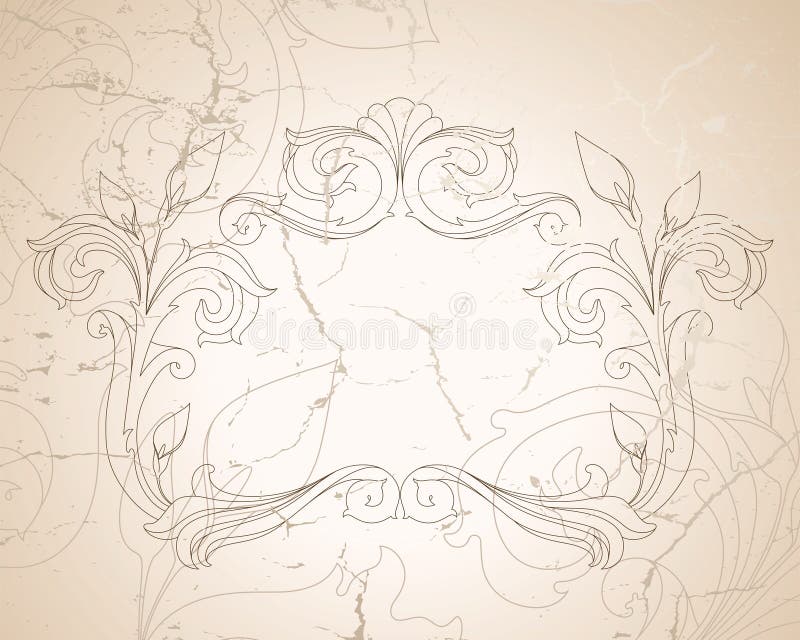 Tła baroku rocznik royalty ilustracja