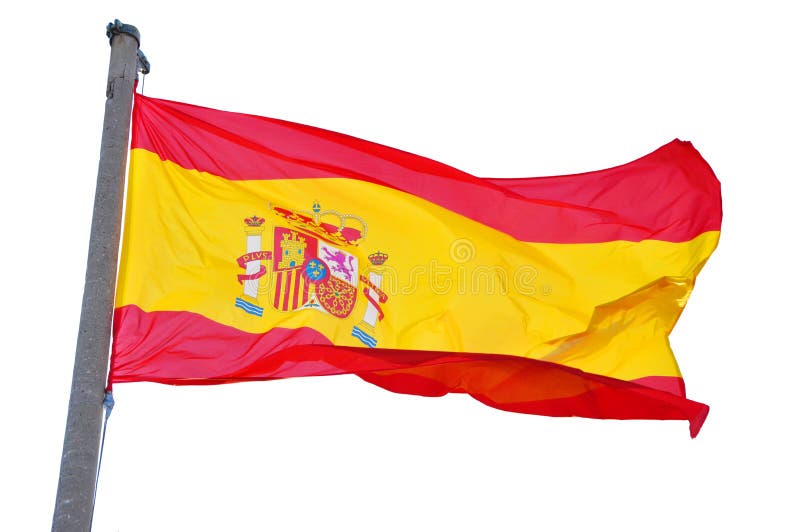 tła flaga odosobniony krajowy Spain biel obrazy stock tła flaga odosobniony krajowy Spain biel obrazy stock