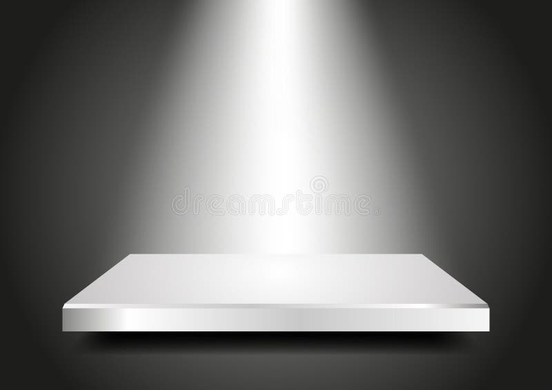 Pusty podium 3D. Prezentacja szablon dla twój pr royalty ilustracja
