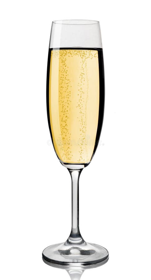 Champagne glass, isolated on white background, clipping path. Champagne glass, isolated on white background, clipping path.
