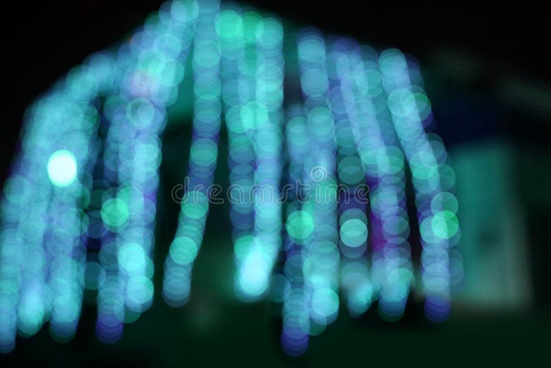 Tło Bokeh. Niebieski bokeh abstrakcyjne tło Zdjęcie