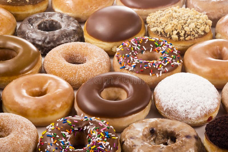 Tło Donuts obraz stock Tło Donuts obraz stock