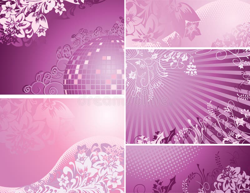 Pink and purple backgrounds collection illustration for web. Pink and purple backgrounds collection illustration for web