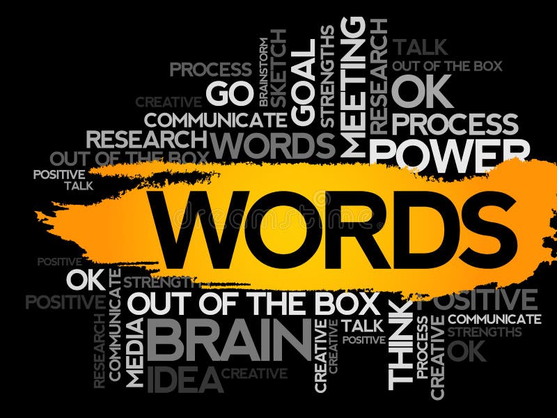 WORDS. Word business word cloud concept background. WORDS. Word business word cloud concept background