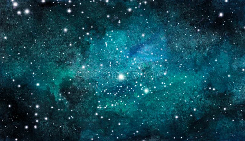 tło pozaziemski Kolorowy akwareli galaxy, nocne niebo z gwiazdami lub royalty ilustracja tło pozaziemski Kolorowy akwareli galaxy, nocne niebo z gwiazdami lub royalty ilustracja