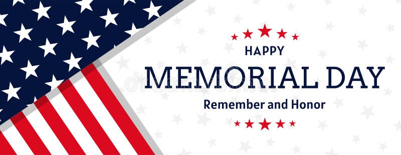 Happy Memorial Day vector illustration background with USA flag elements. Happy Memorial Day vector illustration background with USA flag elements