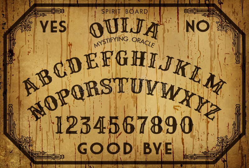 Tło sztuki Ouija deska royalty ilustracja Tło sztuki Ouija deska royalty ilustracja