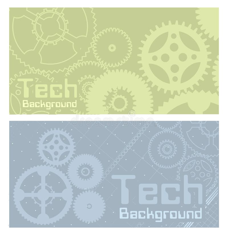 Vector backgrounds technology with gears. Vector backgrounds technology with gears