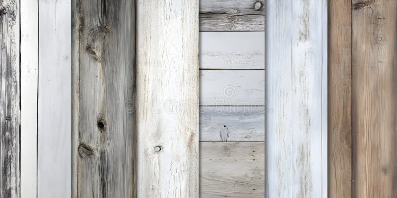 Tło Tekstury Drewnianych Planek Rustic Whiteprane ilustracja wektor