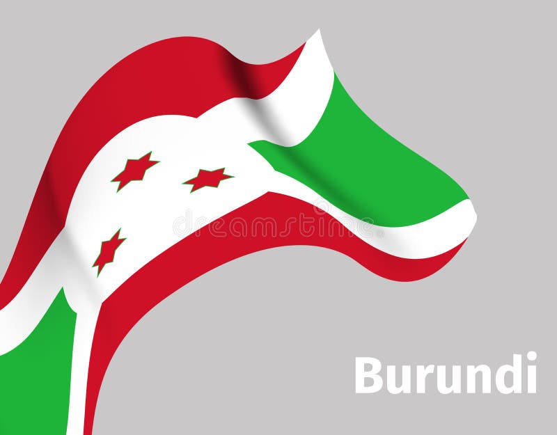 Tło z Burundi falistą flaga ilustracja wektor Tło z Burundi falistą flaga ilustracja wektor