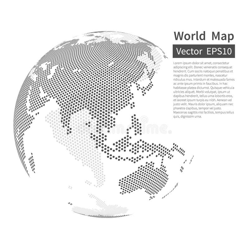 Tło z cekinami mapa świata - globus ziemi pojęcia globalizacja odosobniony biel royalty ilustracja