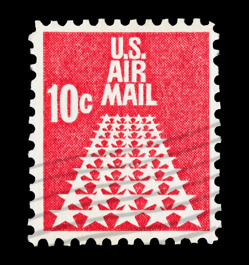 U Centavo do correio aéreo 10 de S imagens de stock U Centavo do correio aéreo 10 de S imagens de stock
