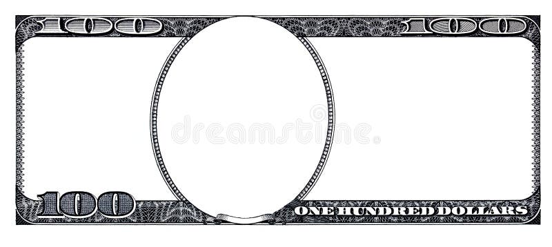 U.S. 100 dollar banknote. Elements