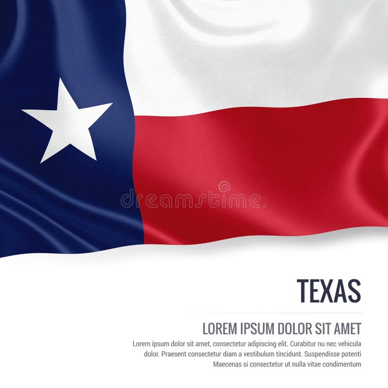 U S drapeau du Texas d'état illustration de vecteur U S drapeau du Texas d'état illustration de vecteur