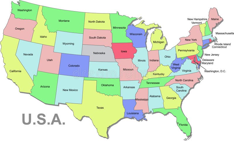 U.S.A map