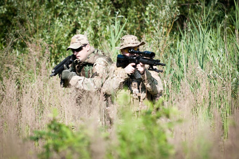 U.S. soldiers on patrol