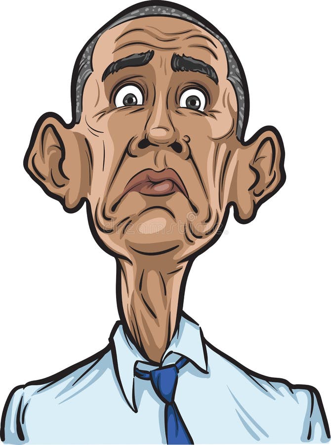 U S Президент Barack Obama удивил бесплатная иллюстрация U S Президент Barack Obama удивил бесплатная иллюстрация
