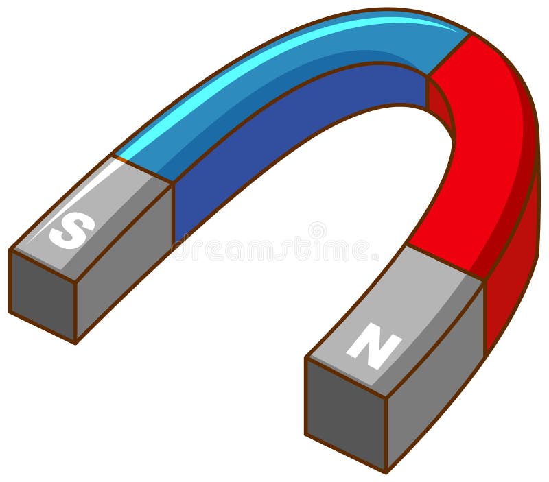 Bar magnet stock illustration. Illustration of cartoon - 1021717
