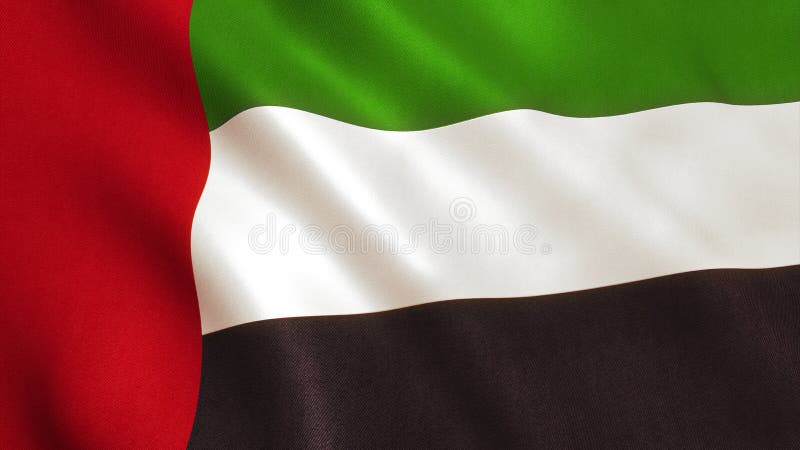 UAE-flagga - Förenade Arabemiraten