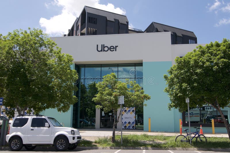 Uber building in Brisbane stock images