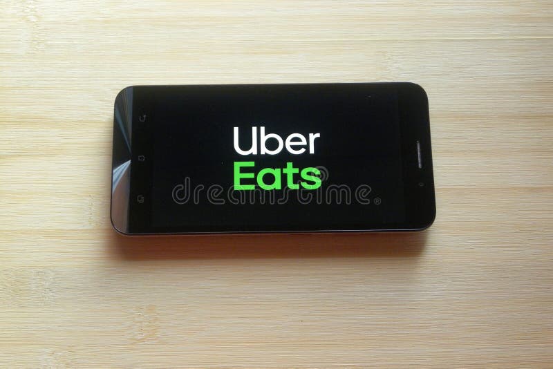 Uber mangia il app immagine stock libera da diritti Uber mangia il app immagine stock libera da diritti