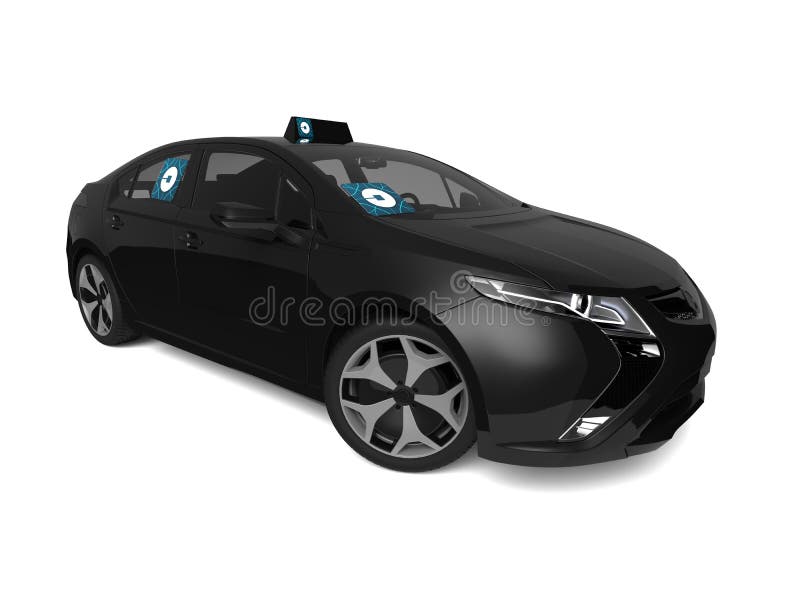 Uber samochodu pojęcie ilustracji Uber samochodu pojęcie ilustracji
