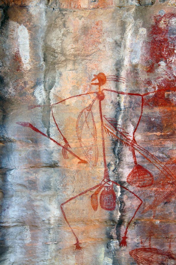 Ubirr Mabuyo rock art stock image