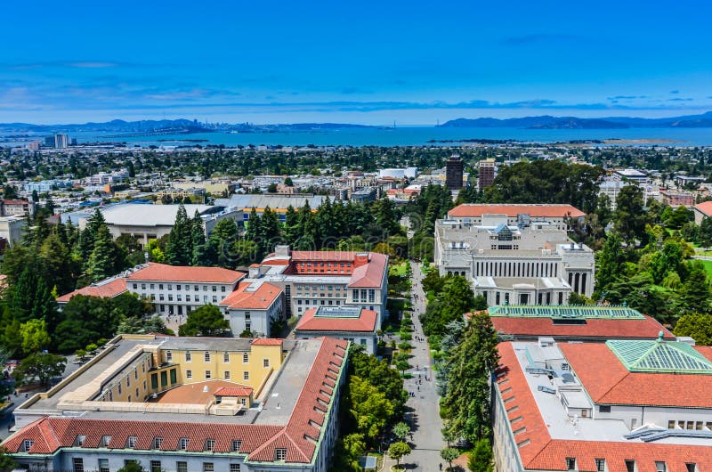 UC Berkeley Aerial View stock photography