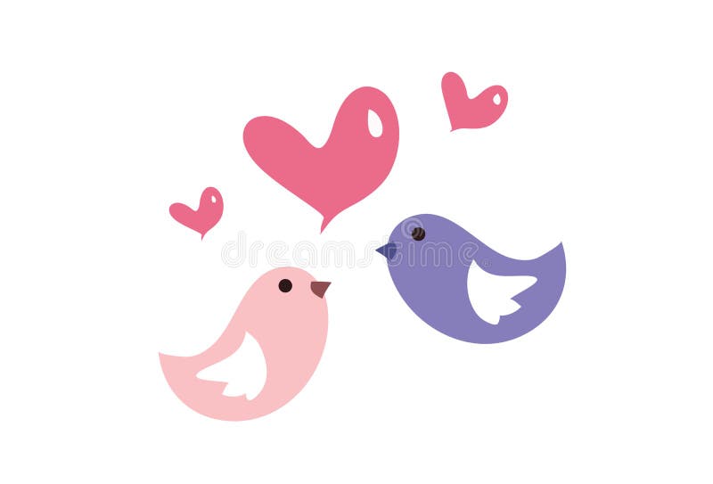 Uccello di amore illustrazione vettoriale Uccello di amore illustrazione vettoriale
