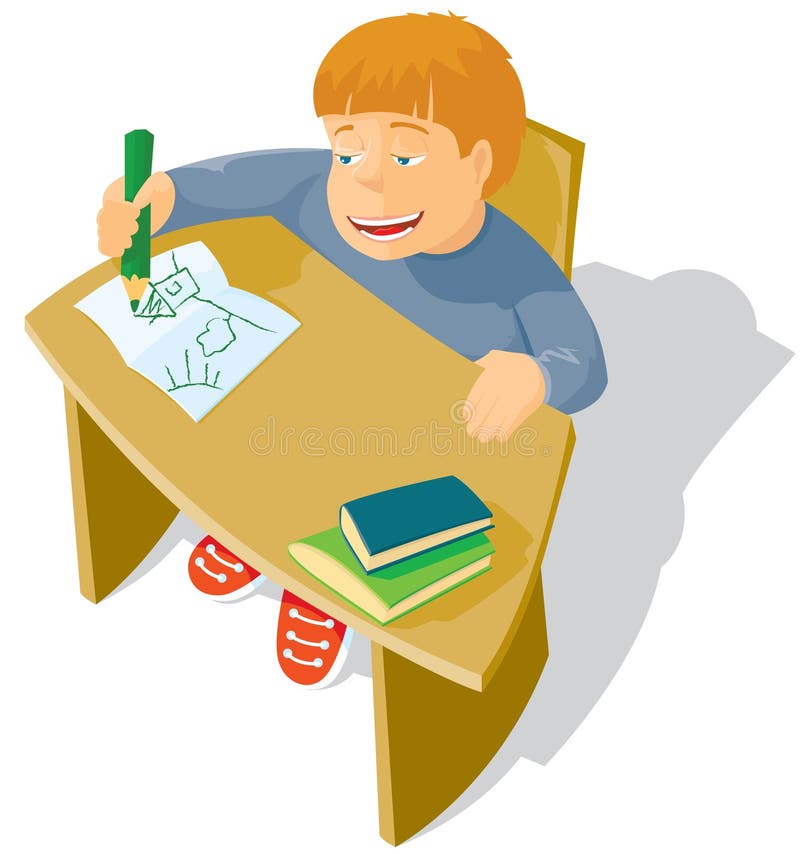 Uczeń ilustracja wektor
