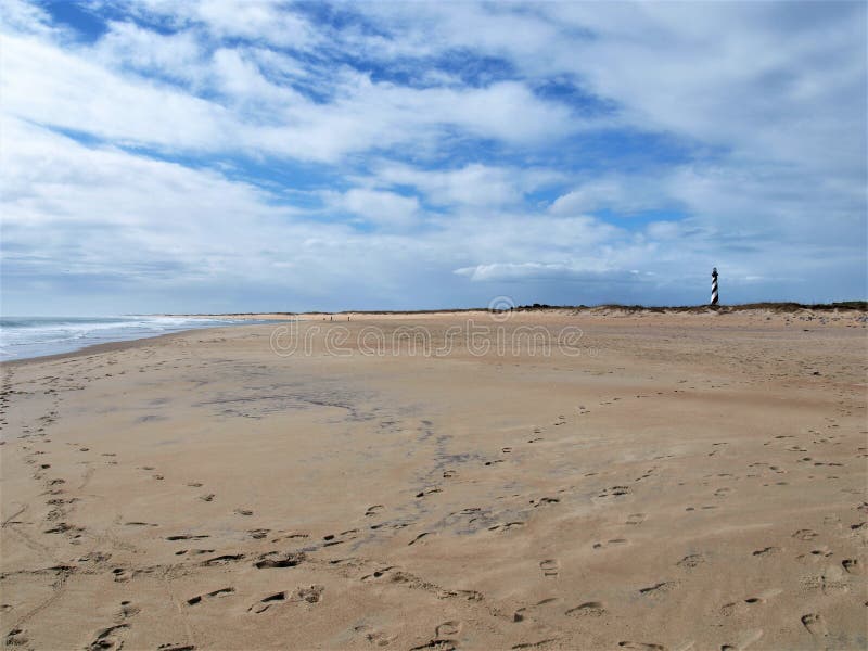 Cape Hatteras National Seashore i North Carolina royaltyfri fotografi