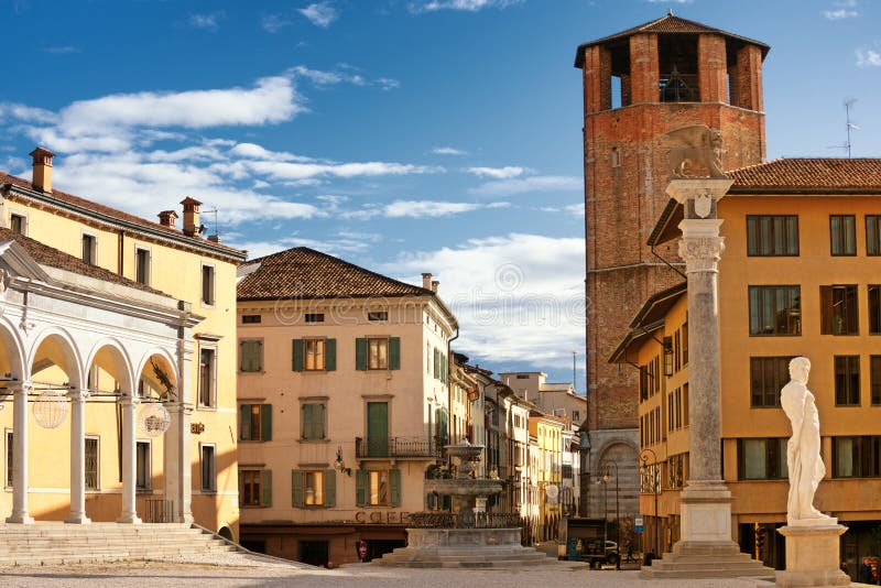 Udine City Central Area, Friuli Venezia Giulia Region, Italy Stock ...