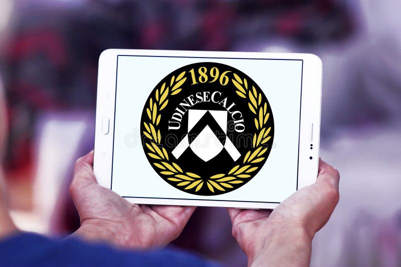 Udinese Calcio futbolu klubu logo obrazy royalty free