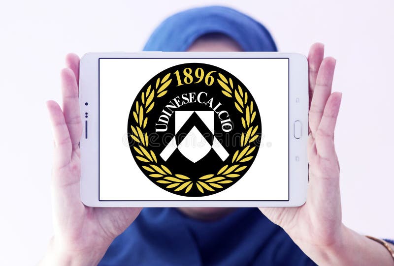 Udinese Calcio futbolu klubu logo zdjęcia stock
