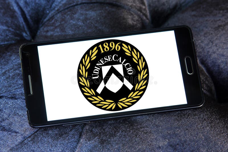 Udinese Calcio futbolu klubu logo obrazy royalty free
